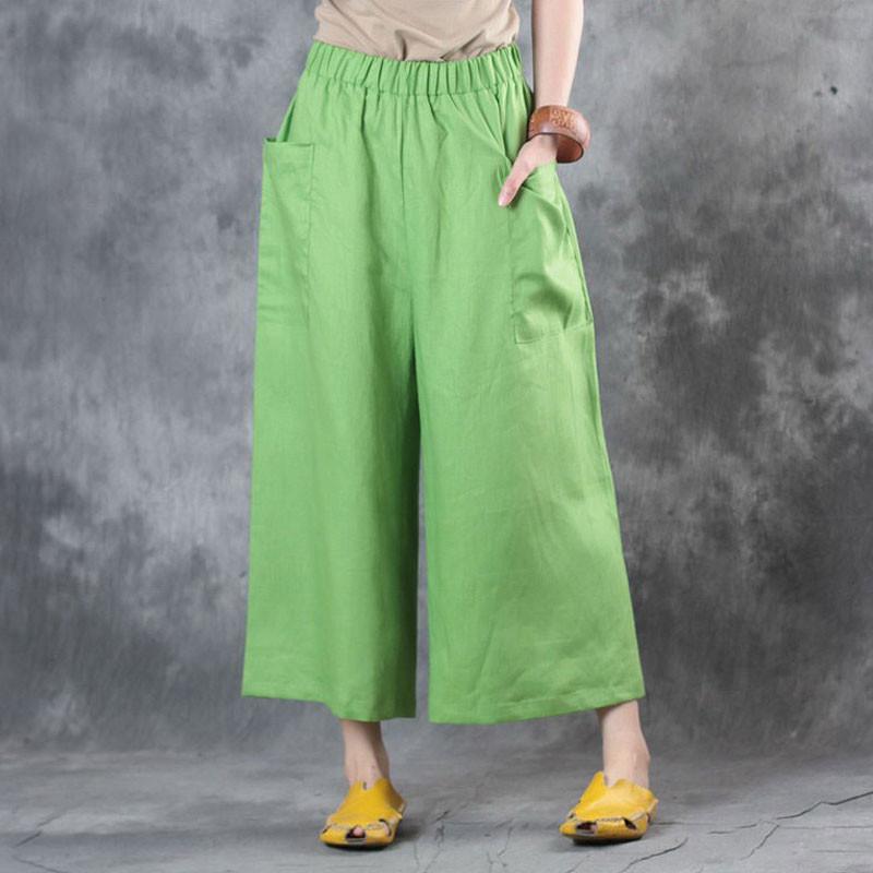 5 Women Casual Loose Bottoms