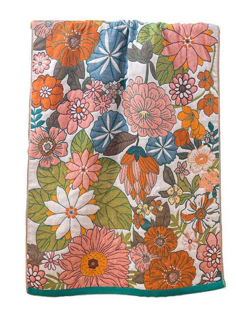 100%Cotton Blossoms Jacquard Adult Bath Towel