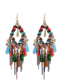 Thumbnail for Brincos Bohemia Women S925Sliver Tassel Pandent