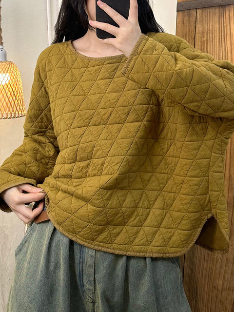 Mulheres Vintage Outono Listra Cardigan Casaco Suéter