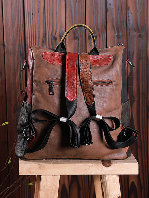 Mochila Multicolor Mullicolor Leather Zipper