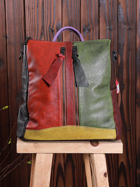 Mochila Multicolor Mullicolor Leather Zipper